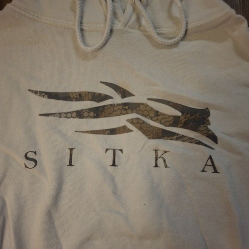 Sitka Pullover Hoodie Herren M weiß Optifade Icon Sweatshirt Jagd Outdoor - Bild 2 von 14