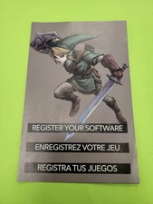 Zelda Twilight Princess Registration Insert Nintendo Wii Instruction Manual Only