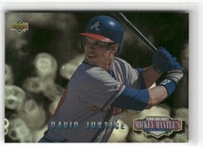 1994 Upper Deck #MM11 David Justice Mickey Mantle's Long Shots ☘️A18