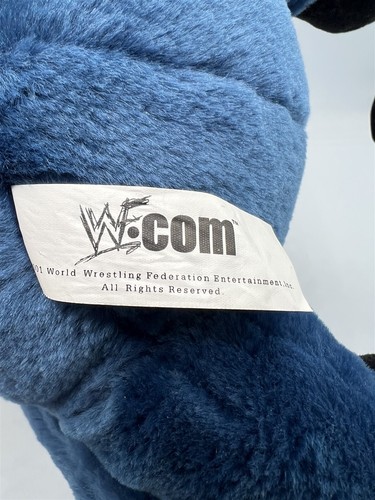WWE THE ROCK JUST BRING IT BLUE BULL PLUSH STUFFED TOY MISSING SHIRT - Picture 7 of 8