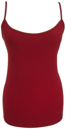 Chaleco Cami con Tiras Top Elástico Tela ITY Correa Fina Camisola Para Mujer Hecho en Reino Unido - Imagen 9 de 12
