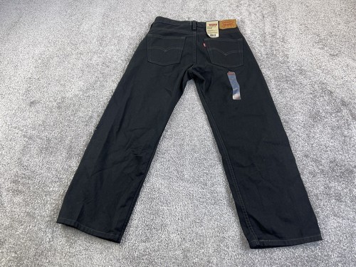 Levis 550 Jeans Boys 9 Husky 29x25 Black Denim Kids Relaxed Fit Tapered Leg Kids - Picture 6 of 18