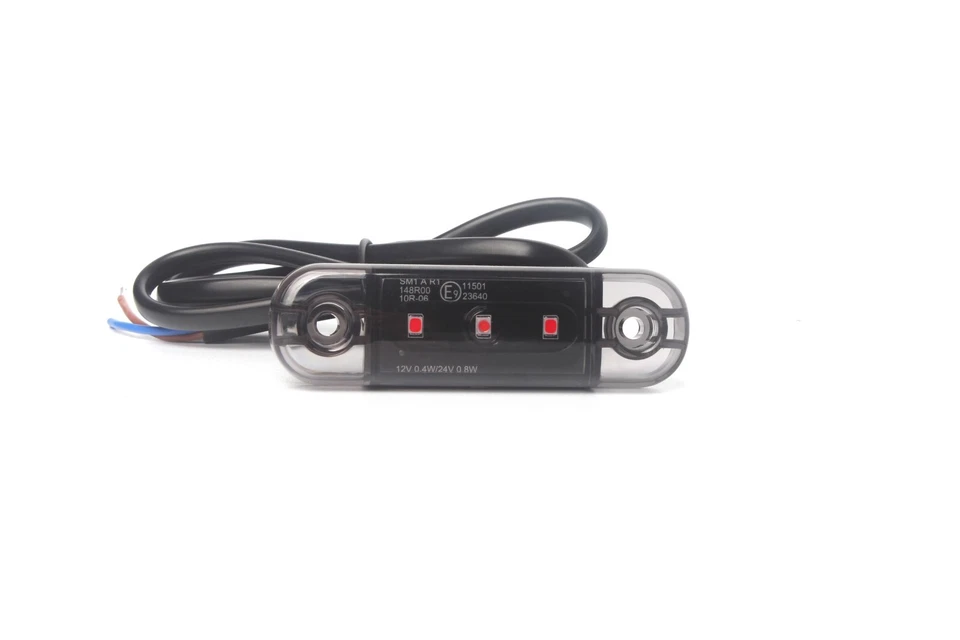 10 Feux de Gabarit Latéraux 12V 24V LED Rouge Arrière Camion Remorqu E9 R10 R148 - Photo 3/4