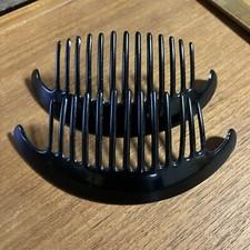 VTG 1980s France Hair Cincher/Holder Banana Comb Black