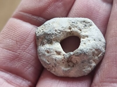 Römischer grober Rohart Bleispindelwirbel. Bitte Beschreibung lesen. L126y