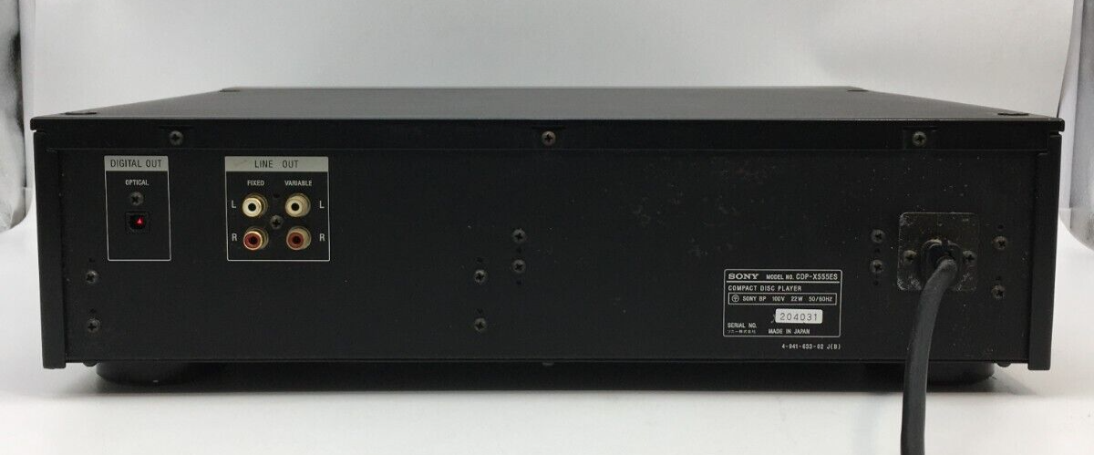 サン Sony CDP-X555ES CD Player High Density Linear Converter