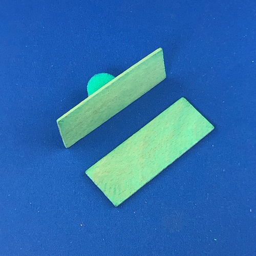 Wedge Set Window IN Wooden 70 x 25 X 2 MM - Set Of 100 - 第 2/2 張圖片