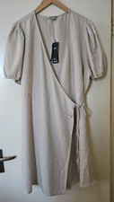 M&S linen wrap dress women (size 20)