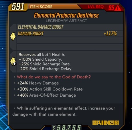 DLC 1-6 - PC/PS4/PS5/XBOX - Custom Level 72 Artefakte - Borderlands 3 - Bild 76 von 197