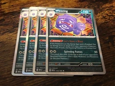 Pokemon Card 151 4x Playset Holographic Weezing 110/165 Near Mint