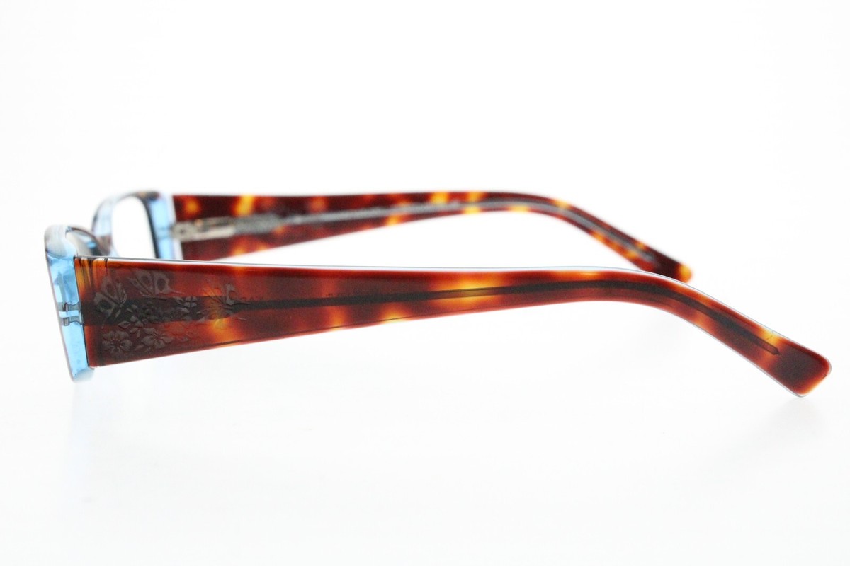 Bulova Kabul  Eyeglasses BULOVA KABUL Tortoise Blue rectangular Eyeglasses Frames 51  main image 4