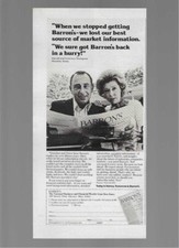 Barron's National And Financial Weekly Dow Jones 1978 Vintage Print Ad