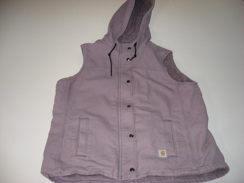 Sherpa Lined Canvas Hooded Vest 