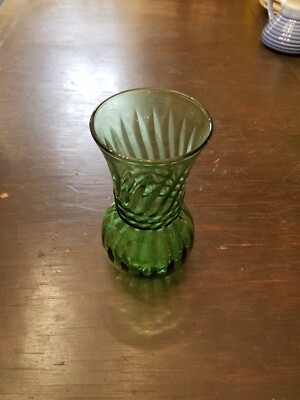Green Glass Vase, Flower vase, Decor, Delicate Expensive Looking Appearance