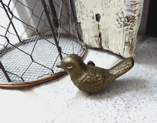 Rustic Gold Bird Knob Cast Iron Metal Drawer ...