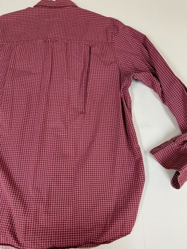 Club Room Mens Shirt Large red chest pocket dots - Picture 6 of 9