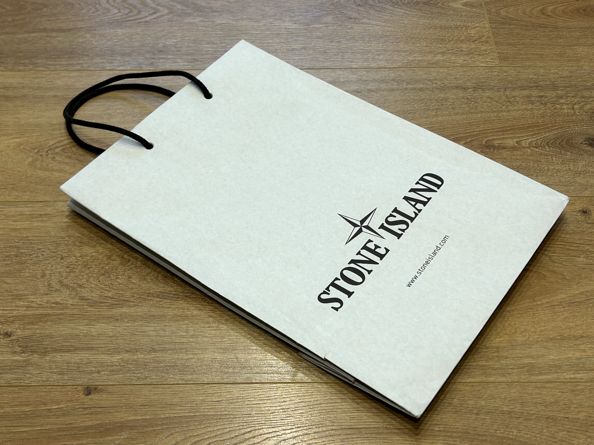 Stone Island - Paper Bag - 37 X 26 X 11 Cm - White | eBay
