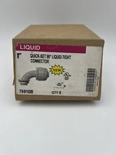 Halex 1” Inch 90 Degree Liquid tight PVC connectors New Lot of (2)