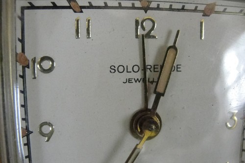 Vintage Art Deco Solo Relide (France) Travel Alarm Clock - Picture 8 of 9