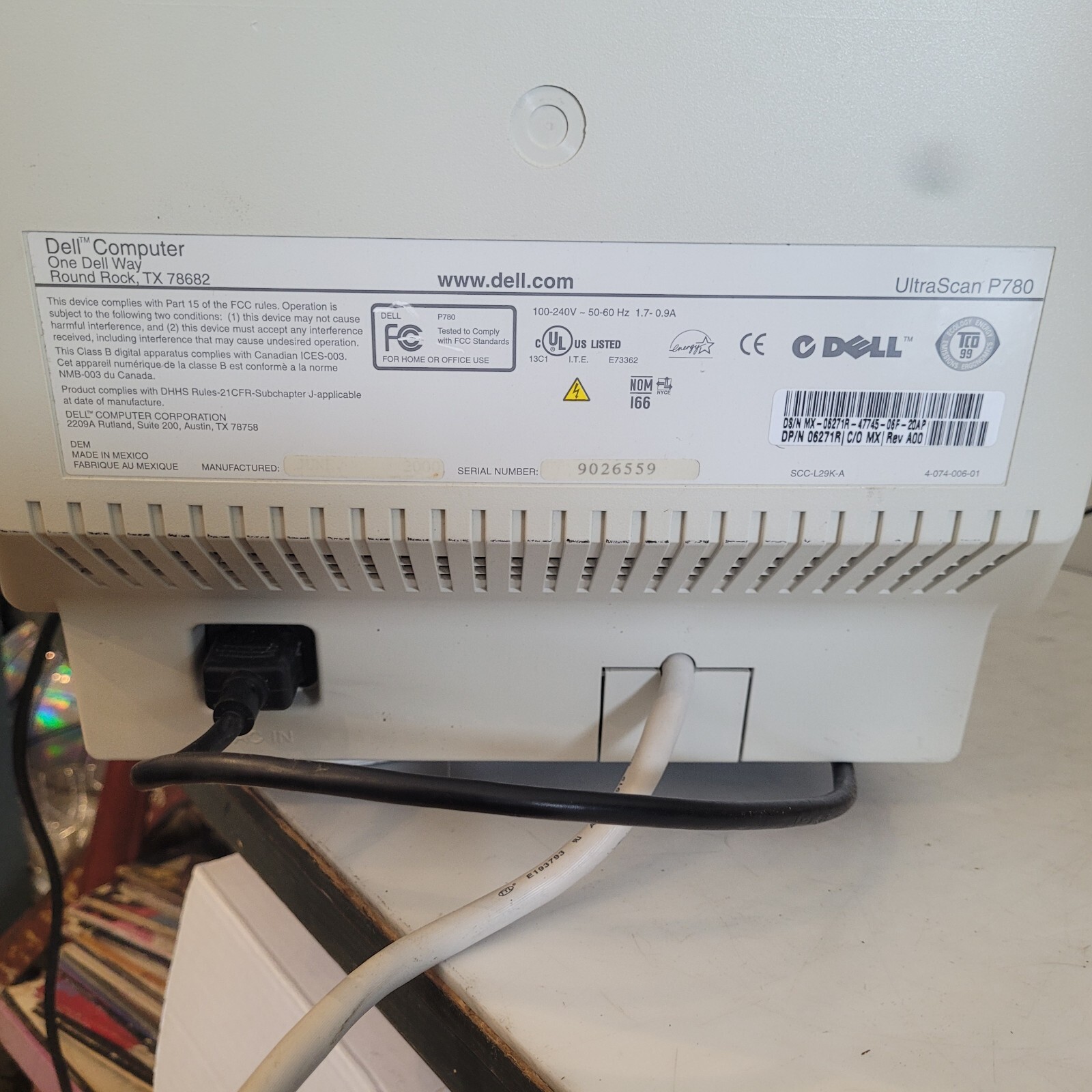 Dell Trinitron UltraScan P780 17