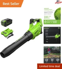 Efficient 40V Leaf Blower with 4.0Ah Battery - Quiet, Powerful Cleaning
