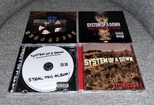 System of a Down 4 CD Lot Hypnotize, Mezmerize, Steal This Album, Toxicity