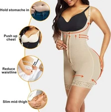 Fajas Colombianas Reductoras Levanta Cola Post Surgery Hot Body Shaper Slim Suit