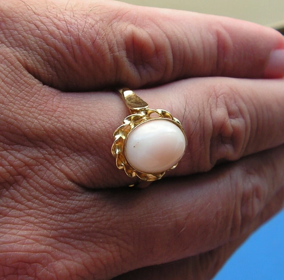 coral ring pink elegant woman exclusive gift unique jewel real genuine - Image 4 of 4