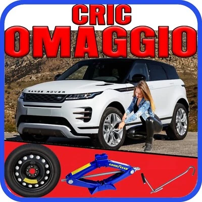 Ruotino Di Scorta 5Fori Ruota Da 18 Land Rover Range Rover Evoque Con Kit Cric p
