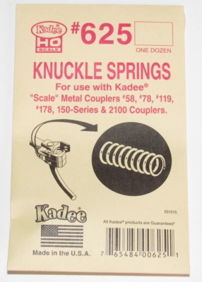 Kadee HO scale #625 ~ Knuckle Springs - 12 pcs - New