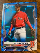2021 Bowman Chrome Sapphire JETER DOWNS Base Prospect Refractor #169