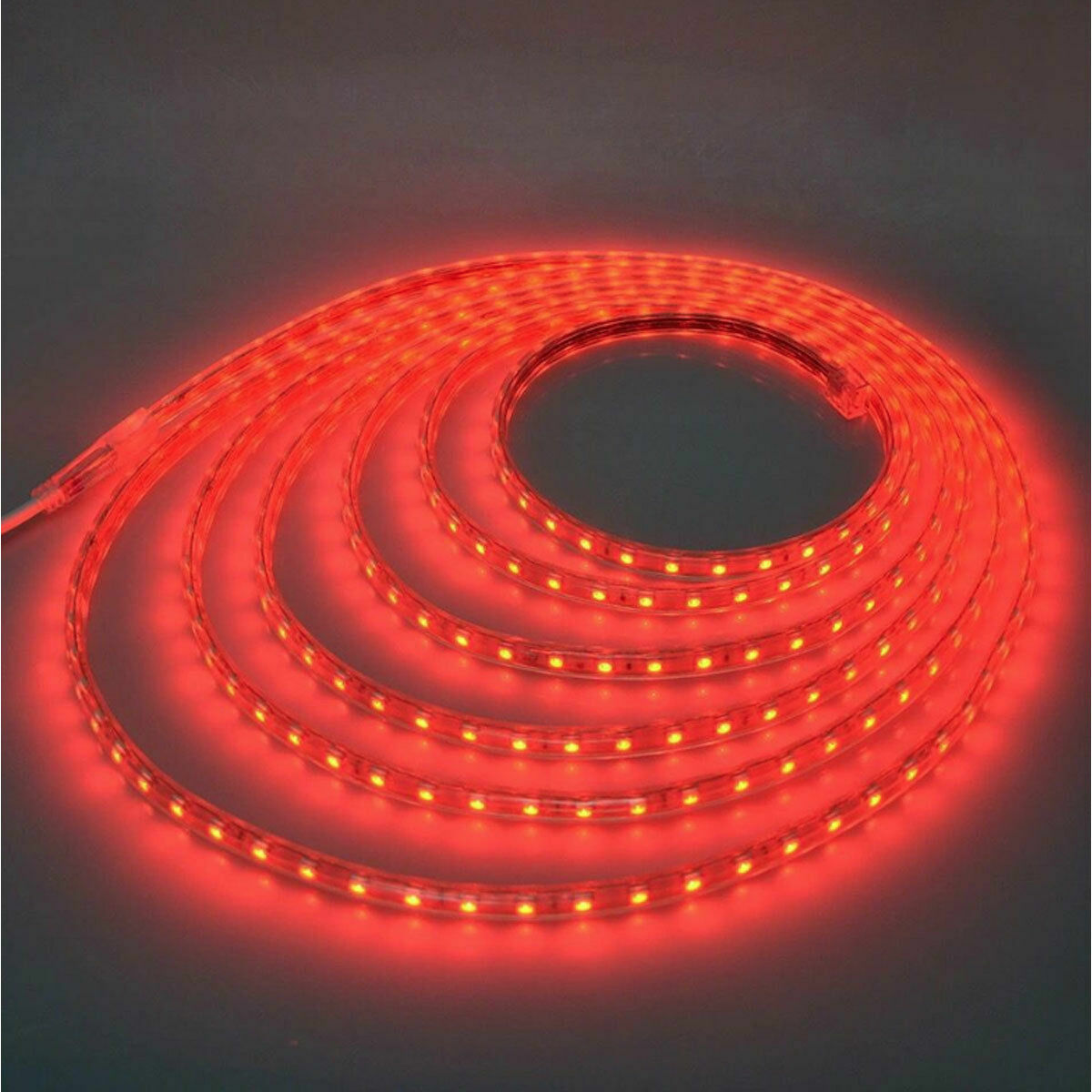 EU Plug 220V 1M - 20M Waterproof 5050 SMD LED Strip Flexible Tape Rope Light