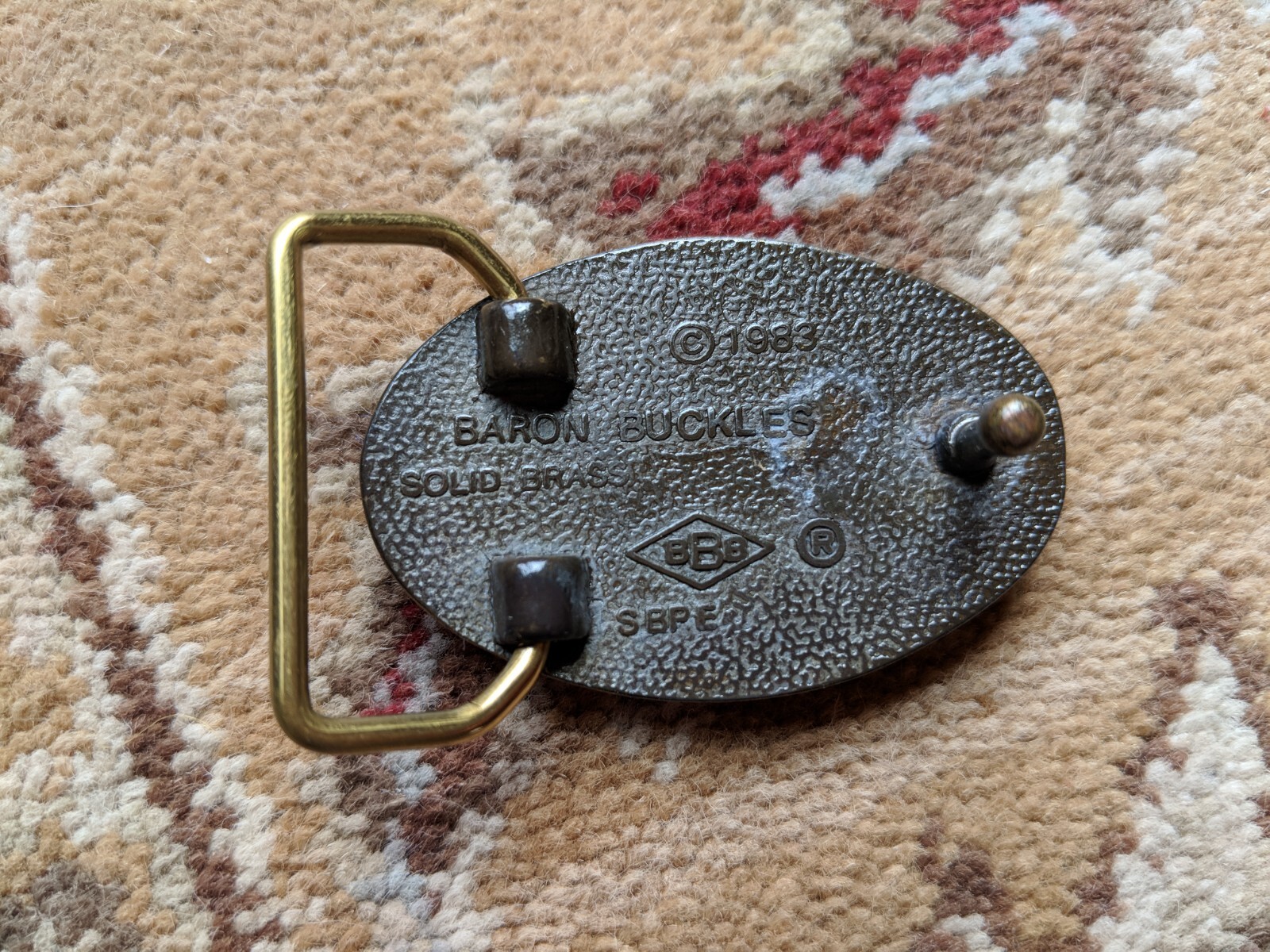 Copperite Solid Brass Belt Buckle - image 2