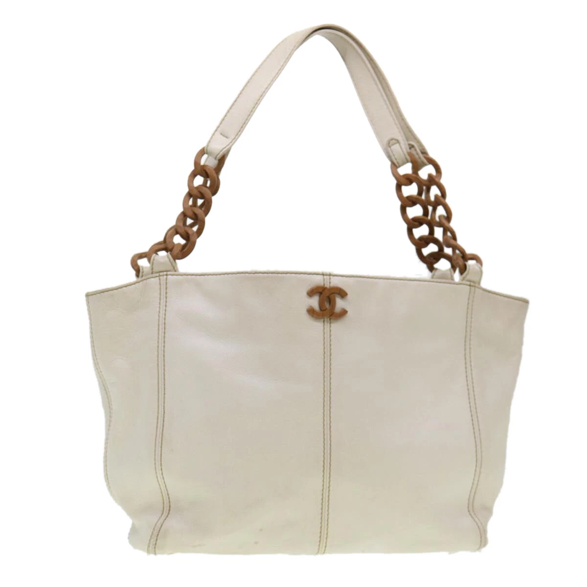 Chanel Triple Coco Ball Chain Shoulder Bag Tote Bag Beige Caviar – Timeless  Vintage Company