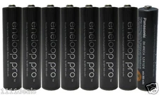 8 Panasonic Pro Eneloop AAA 950mAh NiMH Rechargeable Batteries Ships From USA