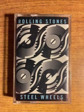 THE ROLLING STONES STEEL WHEELS VINTAGE CASSETTE TAPE TESTED LATE NITE BARGAIN 