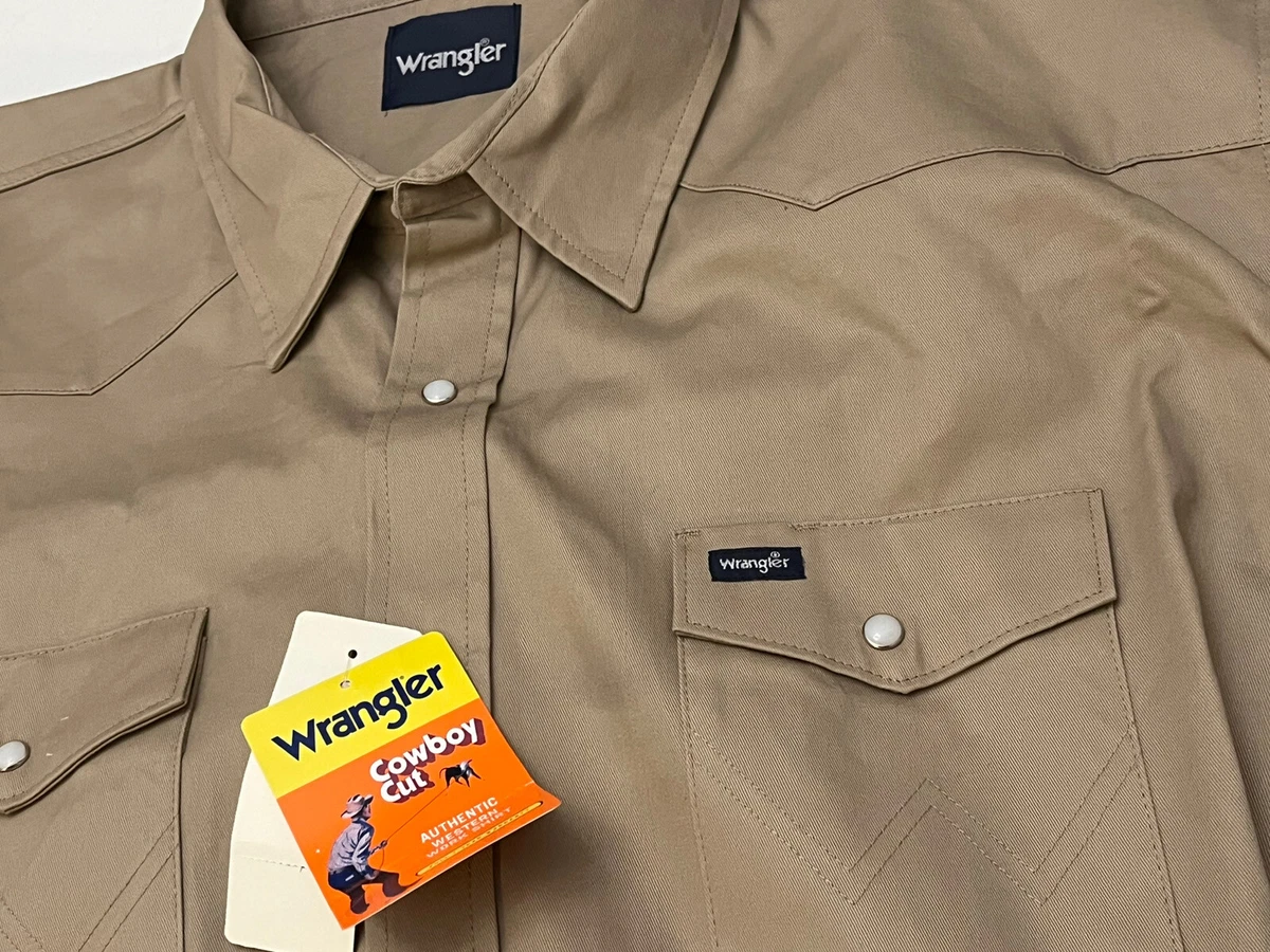 Wrangler khaki shop shirt