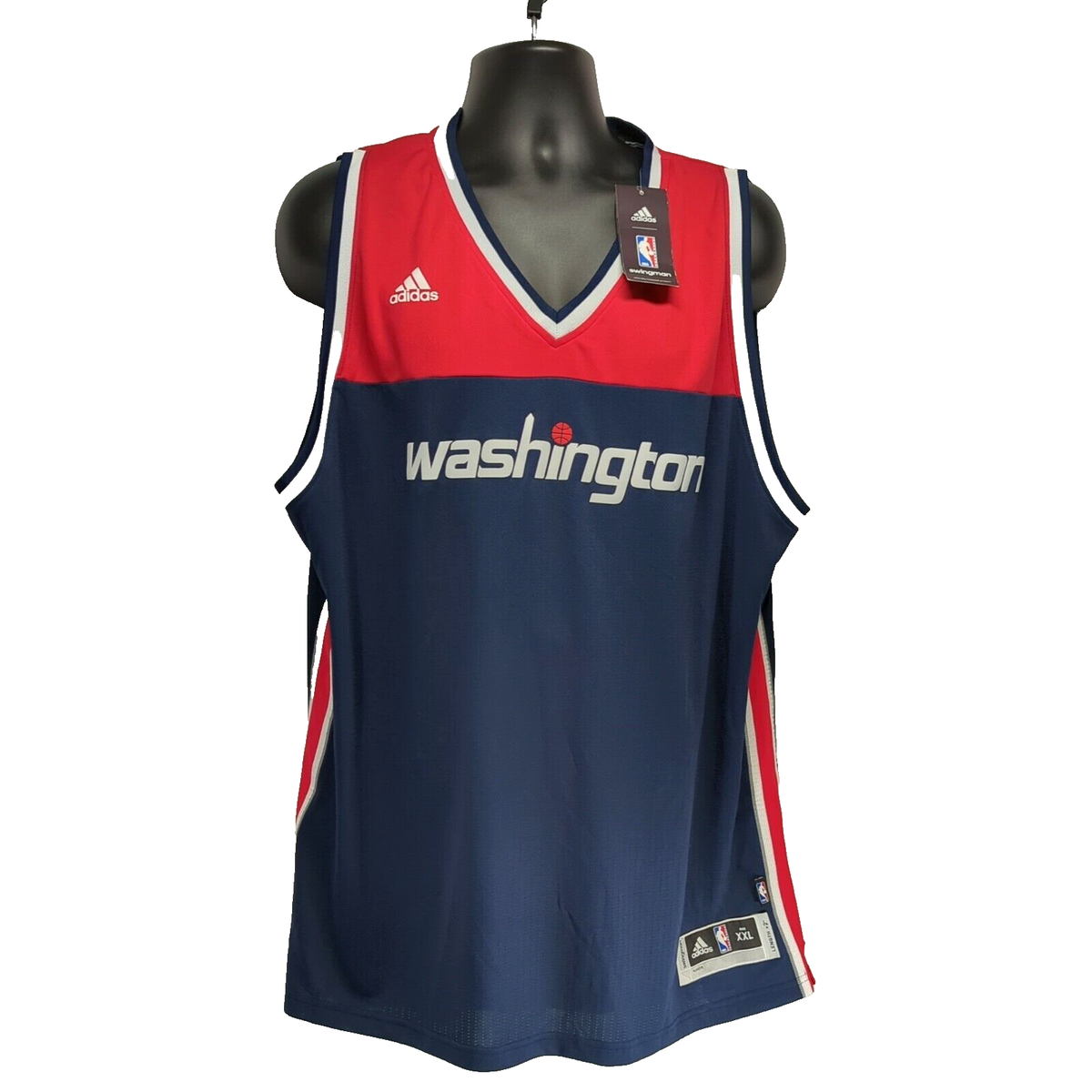 Adidas Swingman NBA Washington Wizards Basketball Jersey 2XL Blue