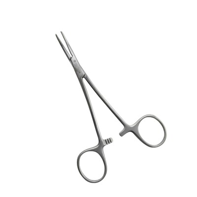 Ago, Forcipe E Pinzette Della Tenuta Della Mano Del Chirurgo Fotografia - Foto 2