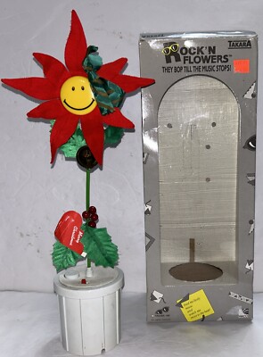 Takara Rock n Flowers 1988  They Bop Till The Music Stops  Dancing Flower in Box