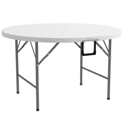 NEU! 4 Fuß 1,2 m runder klappbarer robuster Outdoor-Bock Party Gartentisch UKDC