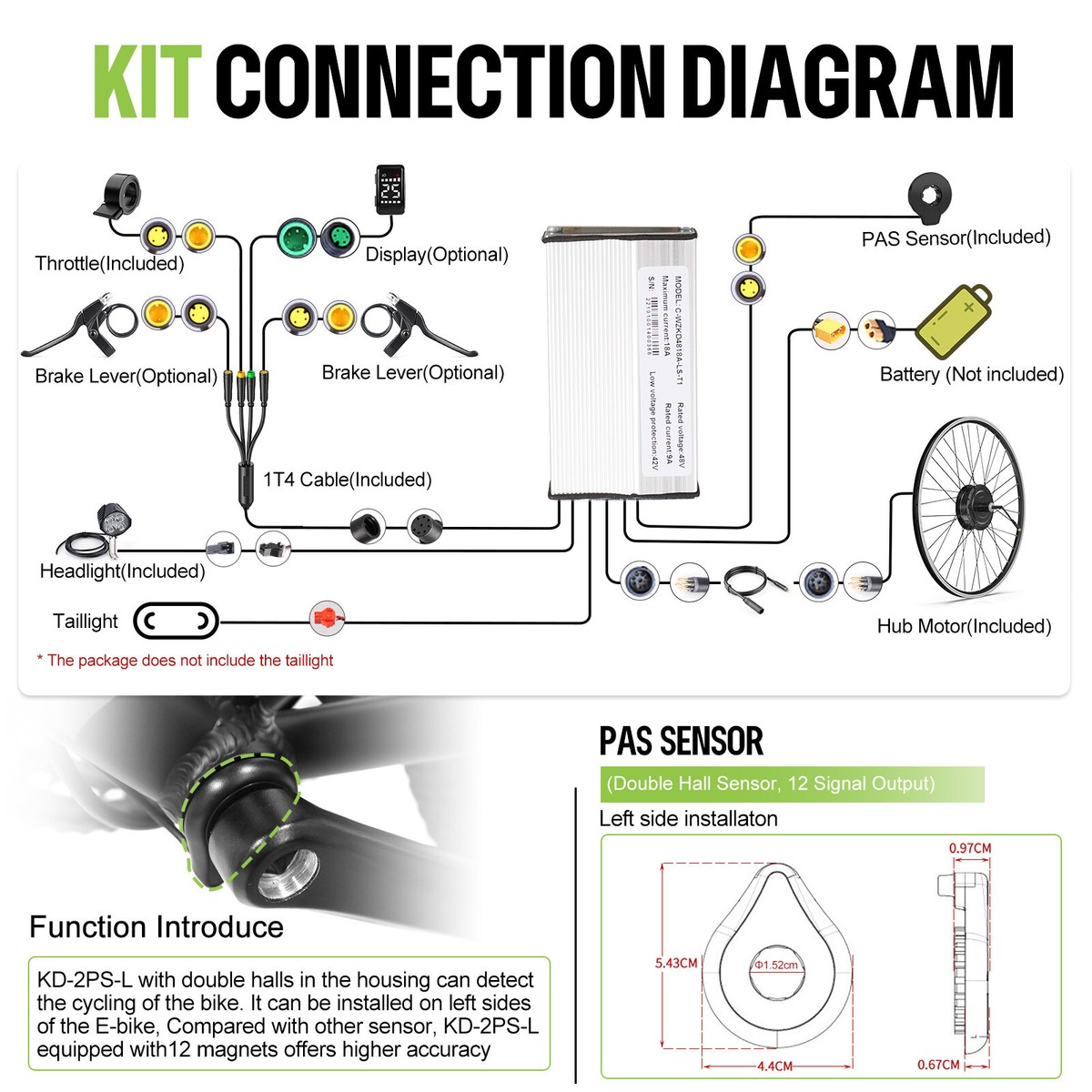 Ebike Conversion Kit With Battery Bathrena 20-Inch Electric Bike ...