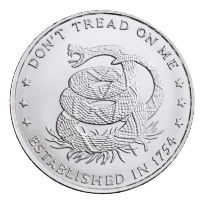 #ad Don#x27;t Tread On Me 1 oz .999 Fine Silver Round $89.48