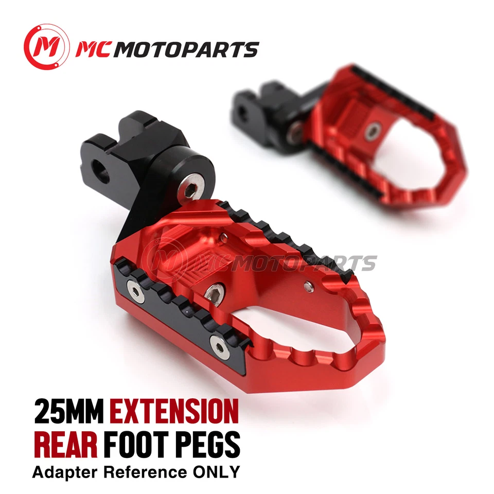 Para Honda VFR1200X 2016-2017 1 pulgada estriberas anchas traseras de pasajero descendente Foto 4 de 4