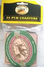 25 Pub Coasters Made in England, set 4 of 4 from the Famous Pub Collection