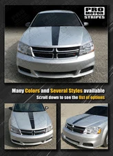 Dodge Avenger Hood Center Accent Stripe Decal 2011 2012 2013 2014 Pro Motor