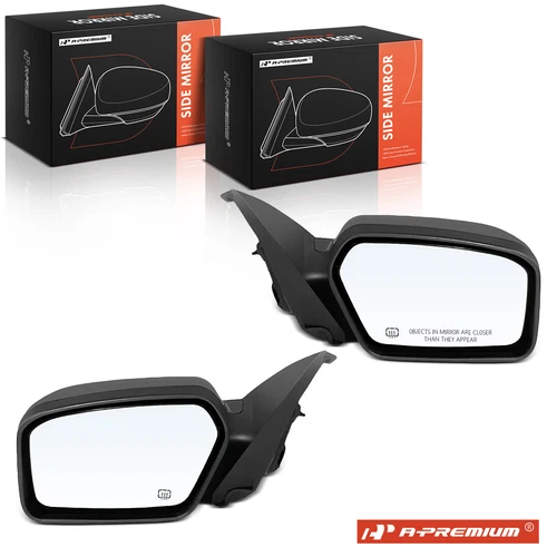 2x Black Mirror with Power Adjust & Heated for Ford Fusion Mercury Milan 06-09
