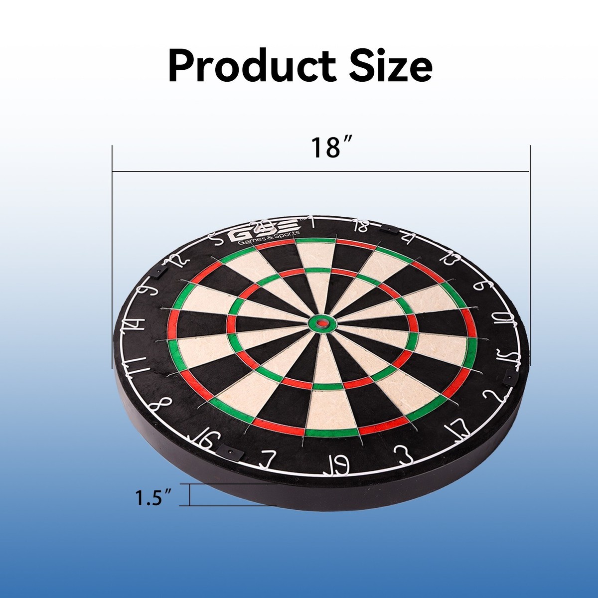 PRO Official Size Bristle/Sisal Staple-Free Dart Board/Dartboard