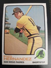 ENZO HERNANDEZ 1973 TOPPS #438 SAN DIEGO PADRES VINTAGE MLB BASEBALL NEARMINT
