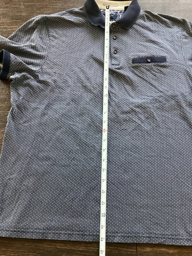 Polo hombre TED BAKER London talla Manga corta de golf de algodón azul marino 5 (XL) - Imagen 9 de 11